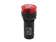 AC DC 24V Red LED Active Buzzer Accident Signal Indicator Lamp AD16 22SM
