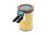 Portable Plastic Metal Cylinder Shaped Ashtray for Car with Blue LED Light Wood Color
