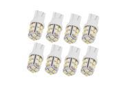 Unique Bargains 8 x Car T10 194 168 W5W 1210 SMD 20 LED Wedge Light Dashboard Lamp Bulbs White