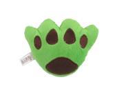Unique Bargains Green Brown Plush Paw Puppy Dog Cat Play Squeaky Sounding Chew Toy