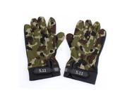Camouflage Riding Climbing Full Finger Sports Gloves Padded for Men