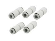 Unique Bargains 10 Pcs 6mm Dia Tube Air Pneumatic Straight Push in to Connect Fittings