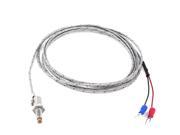 K Type 0 600C 6mm Thread Thermocouple Probe Temperature Sensor 2M