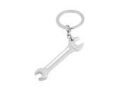 Unique Bargains Metal 1.26 Dia Split Ring Design Wrench Decoration Keychain