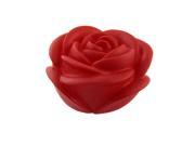 Home Bedroom Desktop Ornament Rose Shape Night Light Lamp Red Rose Shape