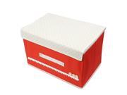 Collapsible Makeup Cosmetic Underwear Sundries Storage Box Holder Organizer Red