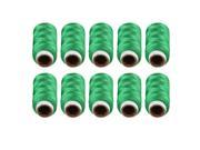 Unique Bargains 10 Spools Green Thread Reel Stitching String Sewing Kit for Tailor