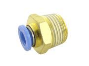 Unique Bargains 15mm Male Thread 6mm Connector One Touch Tube Push Fittings