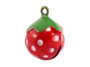 Playing Toy Red Mini Metal Strawberry Dangling Bell for Pet Cat Pet