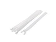 Unique Bargains Clothes Invisible Nylon Coil Zippers Tailor Sewing Craft Tool White 25cm 10 Pcs