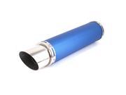 2.2 Inlet Dia Blue Exhaust Pipe Muffler Silencer for Motorcycle