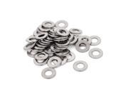 50pcs 304 Stainless Steel Flat Washer 8 Plain Spacer for Screws Bolts