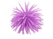 Unique Bargains Soft Silicone Sea Urchin Decoration Purple 3 for Fish Tank