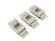 Unique Bargains 3 Pcs Inside Pull Off White Plastic Latch for Cabinet