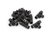 10 Pcs 6mm Inner Dia 2 Ways Pneumatic Quick Fittings Replacement