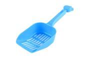 Aquarium Fish Tank Plastic Multihole Shovel Sand Scraper Scoop Pan Blue