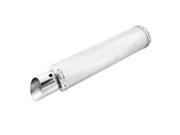 Unique Bargains 1.9 Inlet Dia Silver Toner Exhaust Pipe Muffler Silencer for Motorcycle