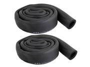 Unique Bargains 2 Pcs Air Conditioner Foam Thermal Insulation Pipe Protecting Black