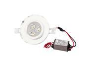 Unique Bargains White 3W 3 LED Clear Faux Crystal Ceiling Light Recessed Blub Lamp AC95-265V Unique Bargains White 3W 3 LED Clear Faux Crystal Ceiling Light Recessed Blub Lamp AC95-265V