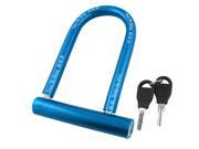 Durable U Shaped Bicycle Motorcycle Security Safeguard Lock w 2 keys