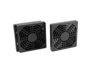 Unique Bargains 3Pcs 85 x 85 x 10mm Black Plastic Cooling Fan Dust Filter Shield for PC Desktop