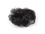 Unique Bargains Black Short Curly Wig Emulational Ponytail Elastic Hair Band for Woman Girls