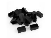 Unique Bargains 10 Pcs Rubber 25mmx50mm Chair Table Foot Protective Cover Furniture Leg Caps