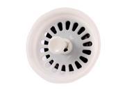 Home Flat Bottom Ring Perforated Sink Strainer Basket Filter Stopper 80mm Dia