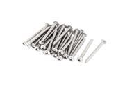 30 Pcs 3.9mmx38mm Stainless Steel Phillips Round Head Sheet Self Tapping Screws