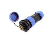 Unique Bargains AC 500V 15A 21mm Thread 7P Cable Gland Connector Aviation Plug Waterproof Cap