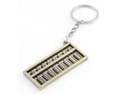 4 Long Bronze Tone Abacus Chinese Ancient Calculator Pendant Keychain Keyring