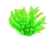 Unique Bargains 4.3 Fishbowl Accent Artificial Coral Underwater Grass Bright Green