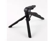 Unique Bargains Black Rubber Pad Foldable DV Camera Camcorder Mini Tripod Stand Flash Bracket