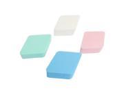 Rhombus Shaped Cosmetic Sponge Pad Facial Powder Puff 4 Pcs