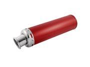 20mm Inlet Dia Red Exhaust Pipe Muffler Silencer for Motorcycle