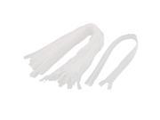 Unique Bargains Dress Pants Closed End Nylon Zippers Tailor Sewing Craft Tool White 50cm 20 Pcs