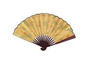 Unique Bargains Chinese Culture Print Bamboo Ribs Foldable Hand Fan