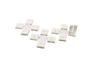 Unique Bargains 3pcs Solderless Cross Type RGB 2 Terminal Connector Clip for 5050 LED Strip