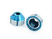 Unique Bargains Pair Motorcycle Fork Cup Modify Screw Front wheel Cups Blue Spare Part