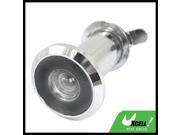 Silver Tone Metal 200 Degree Wide Angle Peep Hole Door Scope Viewer w Cover
