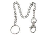 Unique Bargains Silver Tone Metal 9.4 Length Chain Lobster Clasp Keyring