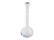 Unique Bargains 250ml Long Neck Lab Volumetric Measuring Flask Bottle w Plastic Stopper