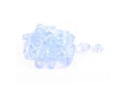 50pcs 5mm Dia Hole 16mmx6mm Rubber Bumpers Furniture Desk Foot Feet Pad Clear