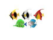Unique Bargains Multi colored Artificial Fish Decor 5 Pcs for Aquarium Kfpve