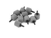 Unique Bargains 10 x Fishbowl Aquarium Bubble Air Creator Mineral Stone Gray 21mmx22mm