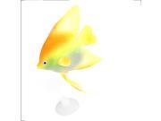 Unique Bargains Mulcolorful Floating Emulation Wiggling Tail Angelfish Fish Decor w Suction Cup