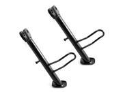 2 Pcs Black Metal Motorcycle Side Kick Stand Support Bracket for Princess 125