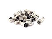 10Pairs 16mm Thread 5 Pins Male Female Panel Metal Aviation Plug Wire Connector
