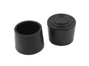 Unique Bargains 2 x Home Furniture Conical Rubber Feet Pad Covers Tip for 32mm Dia Chair