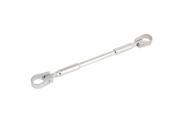 Unique Bargains Silver Tone Aluminium Engine Speed Handle Bar Reinforcement for Motorbike